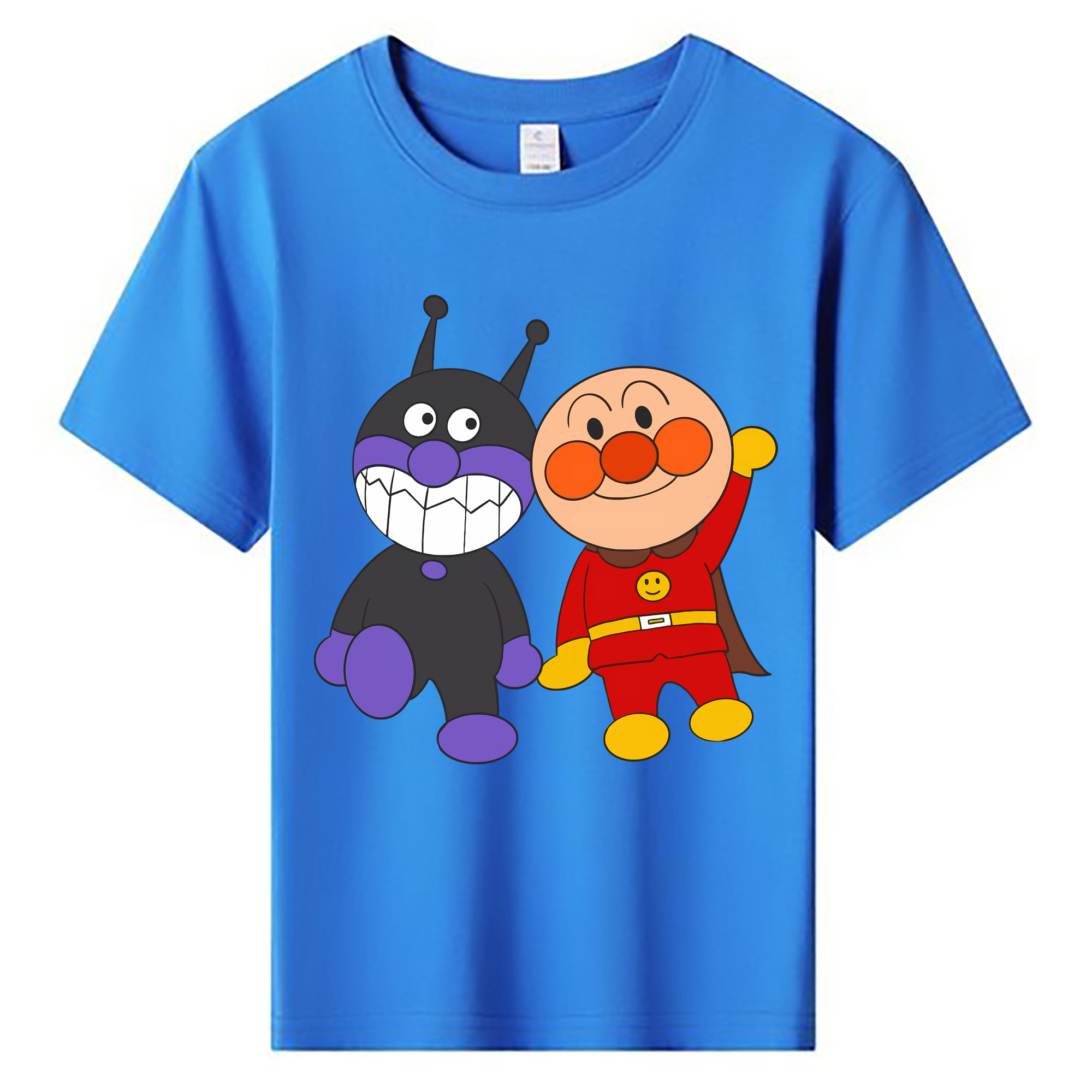 （画像用） アンパンマン Anpanman 綿100％キッズTシャツ（フロントプリント）